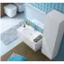 Dulap inalt suspendat cu usa softclose Oristo Horyzont mdf alb 150x40 cm picture - 6