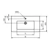Lavoar pe mobilier Ideal Standard Tempo 81.5 cm picture - 3