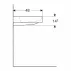Lavoar pe mobilier Geberit One cu scurgere speciala 105 cm alb picture - 5