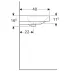 Lavoar pe mobilier Geberit Smyle Square 75 cm picture - 6