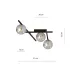 Lustra Emibig Smart 3 negru/grafit picture - 5