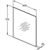 Oglinda cu iluminare si dezaburire Ideal Standard Mirror&Light Ambient 60x70 cm picture - 4