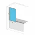 Paravan de cada Rea Lagos negru 80x140 cm mobil picture - 2