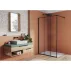 Paravan de dus tip Walk-in SanSwiss Easy STR4P Loft 72 negru mat 80x200 cm sticla securizata 8 mm picture - 1