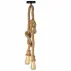 Pendul 2 becuri maro Rea APP419-2CP model sfoara/franghie vintage picture - 4