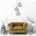 Pendul 3 brate forma sferica metal crom Rea APP634-3CPR picture - 1