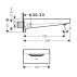 Pipa cada Hansgrohe Metropol bronz periat 185 mm picture - 2