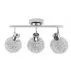 Plafoniera 3 surse de lumina crom abajur forma rotunda Rea Glamour APP672-3C picture - 1