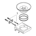 Savoniera cu suport Hansgrohe AddStoris alb - negru picture - 4
