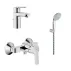 Set baterii dus lavoar si set dus cu porter Grohe BauEdge crom lucios picture - 1