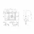 Set chiuveta bucatarie Invena Tesalia si baterie Joga finisaj negru - crom 59x44 cm picture - 2