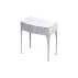 Set dulap baza suspendat Oristo Louis alb 1 sertar cu blat alb 82 cm picture - 2