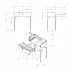Set dulap baza suspendat Oristo Louis alb 1 sertar cu blat alb 82 cm picture - 5