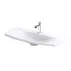 Set dulap baza suspendat Oristo Louis alb 2 sertare cu lavoar alb 102 cm picture - 8