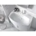 Set dulap baza suspendat Oristo Louis alb 2 sertare cu lavoar alb 102 cm picture - 9