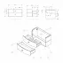 Set dulap baza suspendat Oristo Louis alb 2 sertare cu lavoar alb 102 cm picture - 11