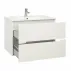 Set dulap suspendat si lavoar compozit Oristo Silver mdf alb 60 cm picture - 5