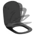 Set vas wc cu capac softclose si bideu suspendat Ideal Standard Tesi Aquablade negru mat Silk Black picture - 7