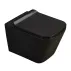 Set vas WC suspendat Fluminia Paris rimless si capac softclose negru mat picture - 2
