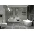 Set vas WC suspendat Deante Peonia Zero alb cu cadru de toaleta, rezervor ascuns si buton de actiune negru picture - 5