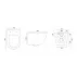 Set vas WC suspendat Rea Carlo Mini rimless alb cu capac softclose picture - 4
