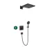 Sistem de dus incastrat Hansgrohe Raindance E 300 negru mat picture - 1