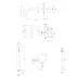Baterie cada - dus incastrata Omnires Y cu corp ingropat si set de dus auriu periat picture - 2