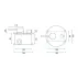 Sistem de dus incastrat Rea Lungo auriu periat picture - 3
