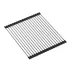 Statie de lucru incastrata cu dozator sapun Quadron Unique Marc negru carbon - inox 76x50 cm picture - 8