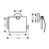 Suport hartie igienica cu aparatoare crom Hansgrohe Logis Universal picture - 2