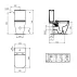 Vas WC pe pardoseala Ideal Standard i.life B gri lucios rimless picture - 3