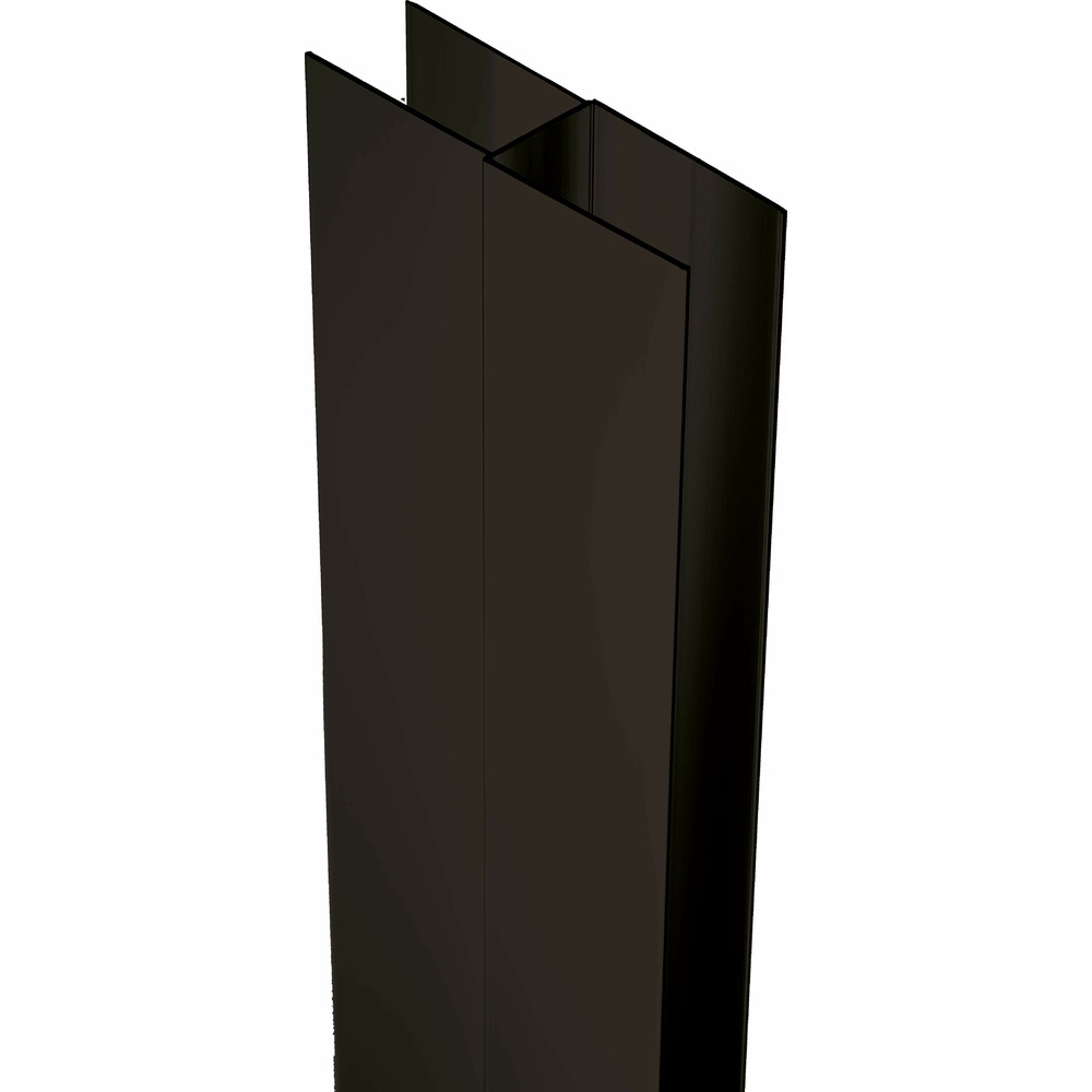 Profil extenstie cu accesorii de instalare 200 cm negru mat 200