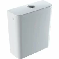 Rezervor pe vas wc Geberit Smyle Square ceramica cu alimentare laterala