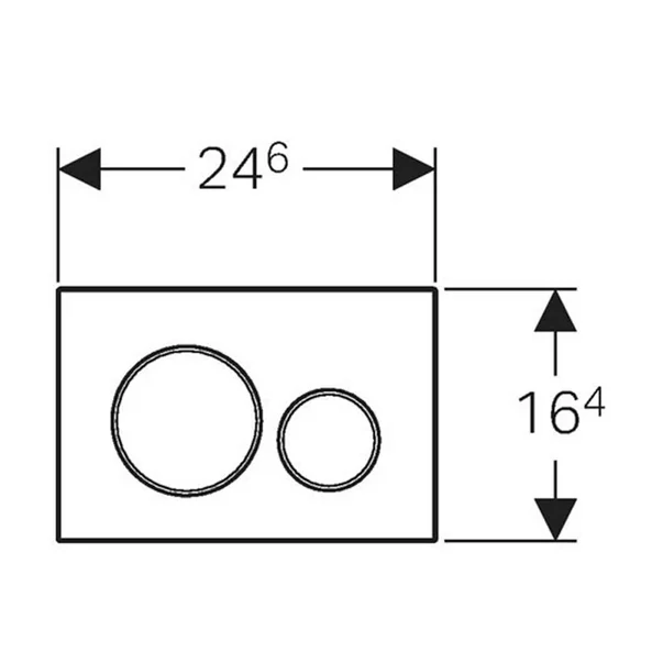 Rezervor incastrat Geberit Duofix Sigma cu set fixare si clapeta Sigma20 alb-auriu picture - 5