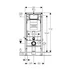 Rezervor incastrat Geberit Duofix Sigma cu set fixare si clapeta Sigma20 alb-auriu picture - 6