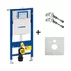 Rezervor incastrat Geberit Duofix Sigma cu set fixare si clapeta Sigma20 alb-auriu picture - 3