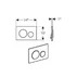 Rezervor incastrat Geberit Duofix Sigma cu set fixare si clapeta Sigma20 alb-auriu picture - 7