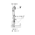 Rezervor incastrat Geberit Duofix Sigma cu set fixare si clapeta Sigma20 alb-auriu picture - 8