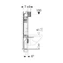 Rezervor incastrat Geberit Sigma cu cadru Kombifix pentru wc suspendat 108 cm picture - 4