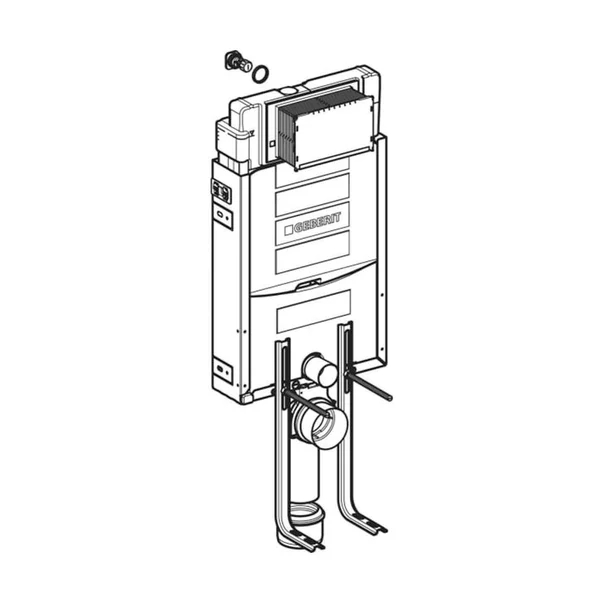Rezervor incastrat Geberit Sigma cu cadru Kombifix pentru wc suspendat 108 cm cu suporturi picture - 2