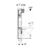 Rezervor incastrat Geberit Sigma cu cadru Kombifix pentru wc suspendat 108 cm cu suporturi picture - 4