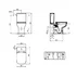 Rezervor pe vas WC Ideal Standard I.life A cu alimentare laterala alb lucios picture - 3