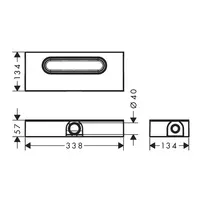 Rigola pentru dus Hansgrohe uBox universal pentru instalare plata picture - 2