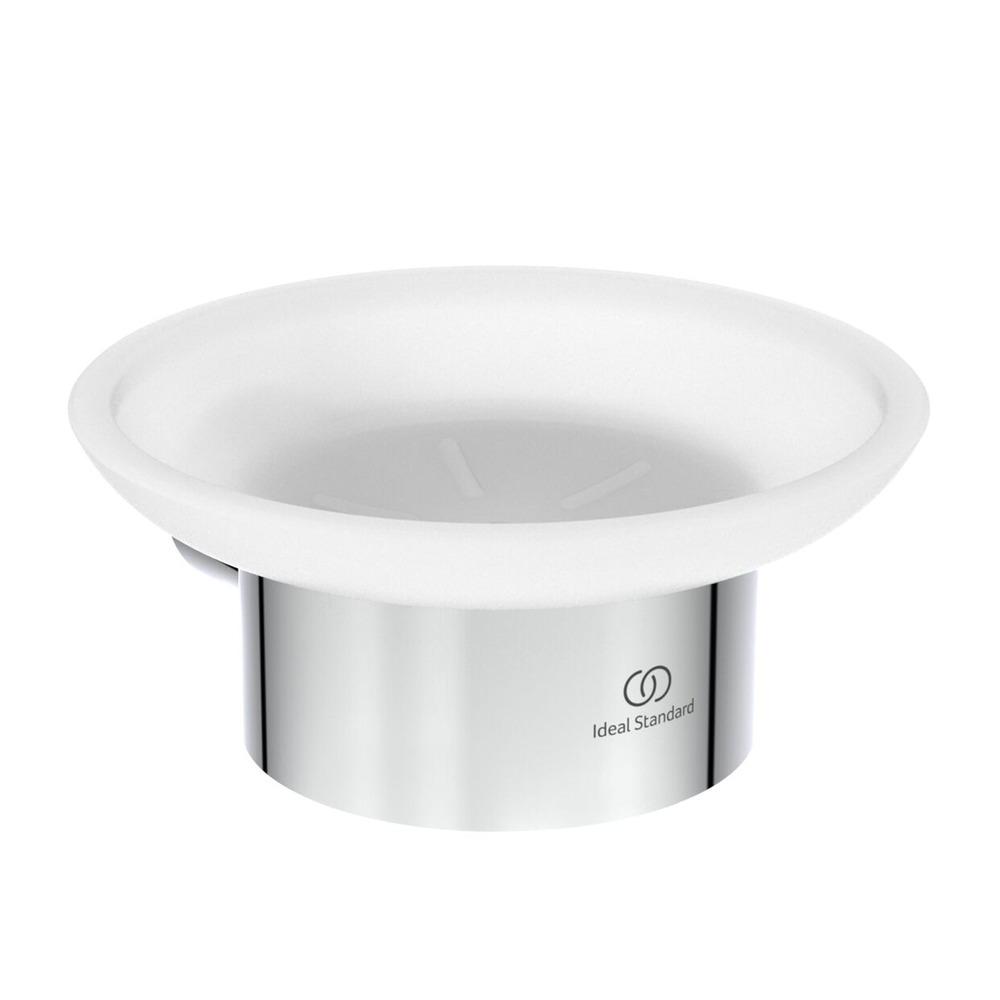Savoniera Ideal Standard Atelier Conca design rotund crom lucios