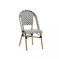Scaun de gradina Asir Magic negru/alb