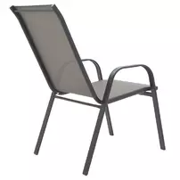 Scaun de gradina Pakoworld Calan textilen-metal gri