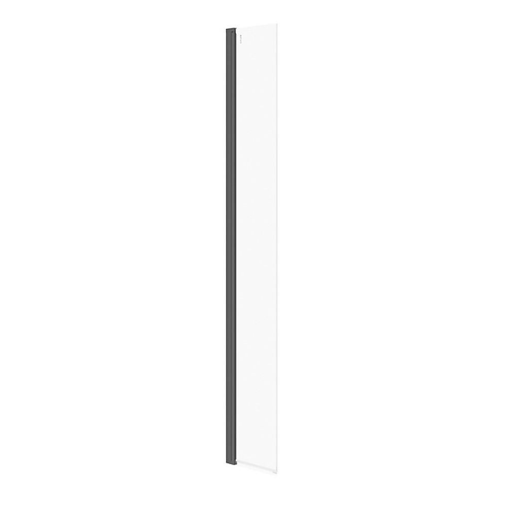 Segment flexibil pivotant Cersanit Mille 30 cm sticla 8 mm negru Baie