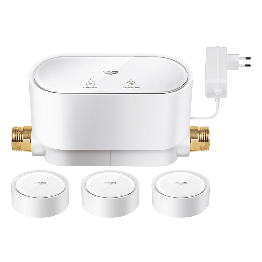 Set 3 senzori control apa Grohe Sense Guard smart WiFi 1 baza alb alb