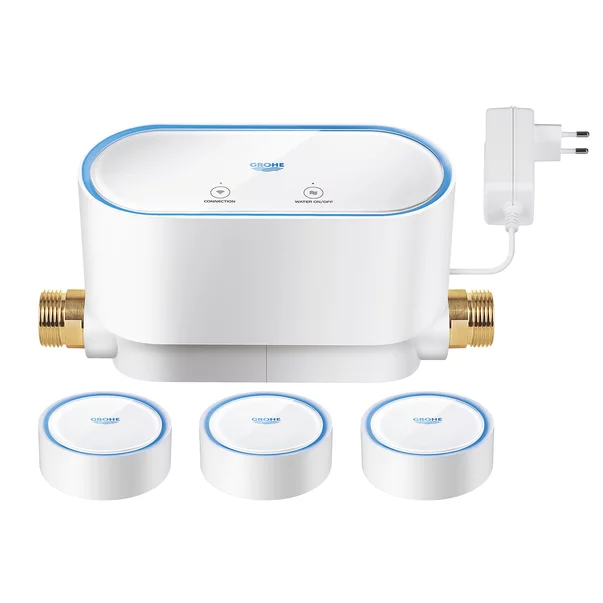 Set 3 senzori control apa Grohe Sense Guard smart WiFi 1 baza alb picture - 4
