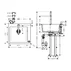 Set chiuveta bucatarie Hansgrohe Sink combi SilicaTec si baterie ComfortZone 200 negru - crom picture - 3
